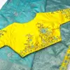 Tew Fancy Embroidery Lace With Sequence Work Saree